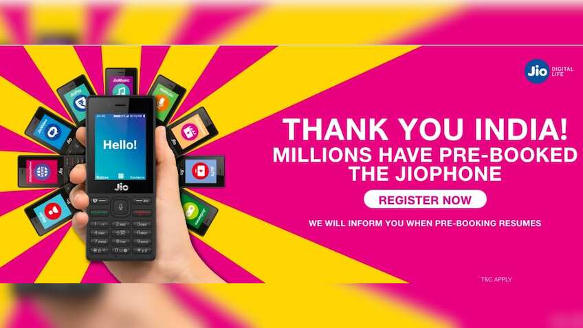 Reliance Jio to start delivery of 60 lakh pre-booked JioPhone from Navratri