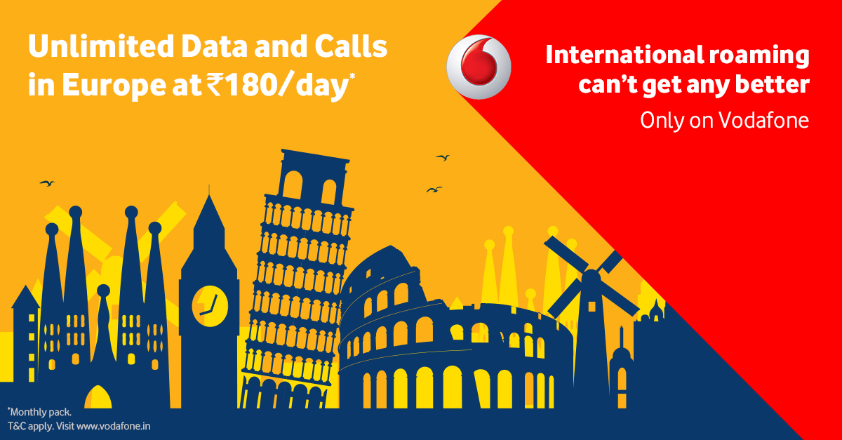 Vodafone launches unlimited, international roaming with new i-RoamFree pack for Rs 5000