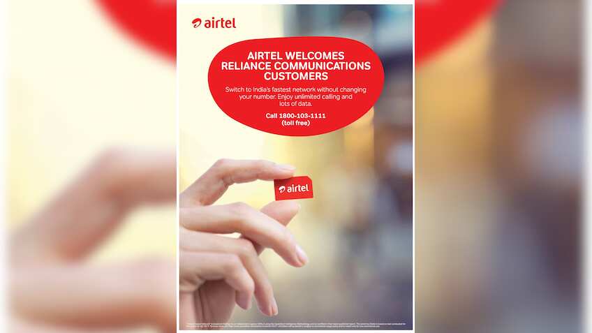 Telecom wars intensifies; Airtel targets Reliance Communications' 2G customers with ad