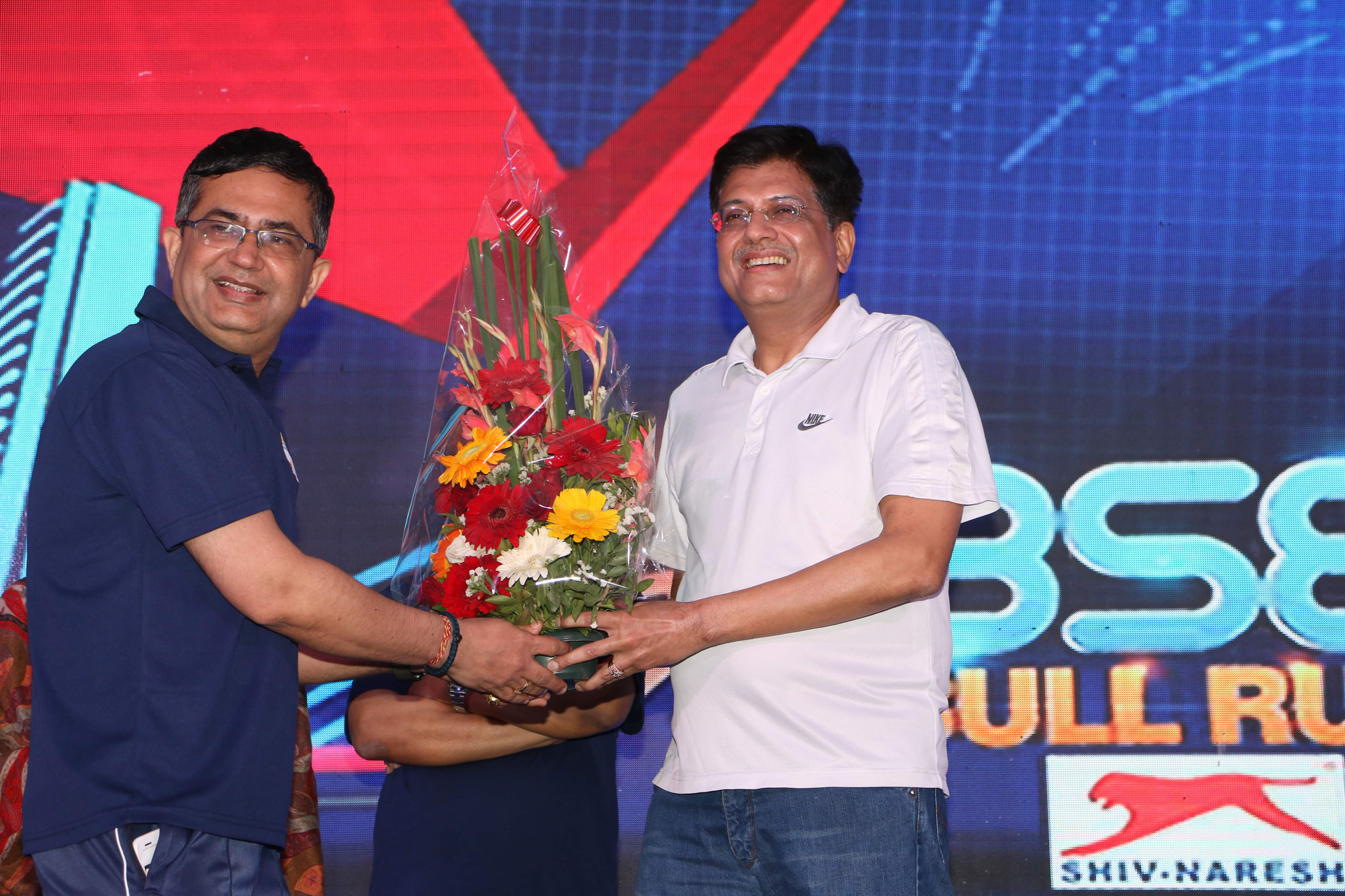 Union Minister, Piyush Goyal at BSE Bull Run 2017.