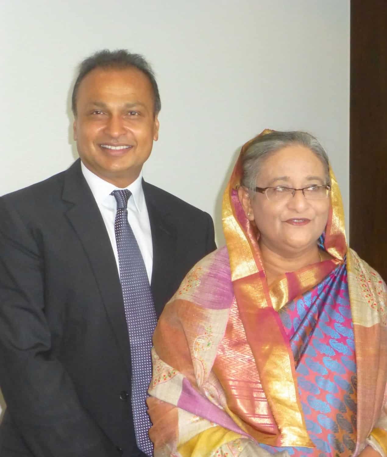 Bangladesh Prime Minister Sheikh Hasina with Ambani 