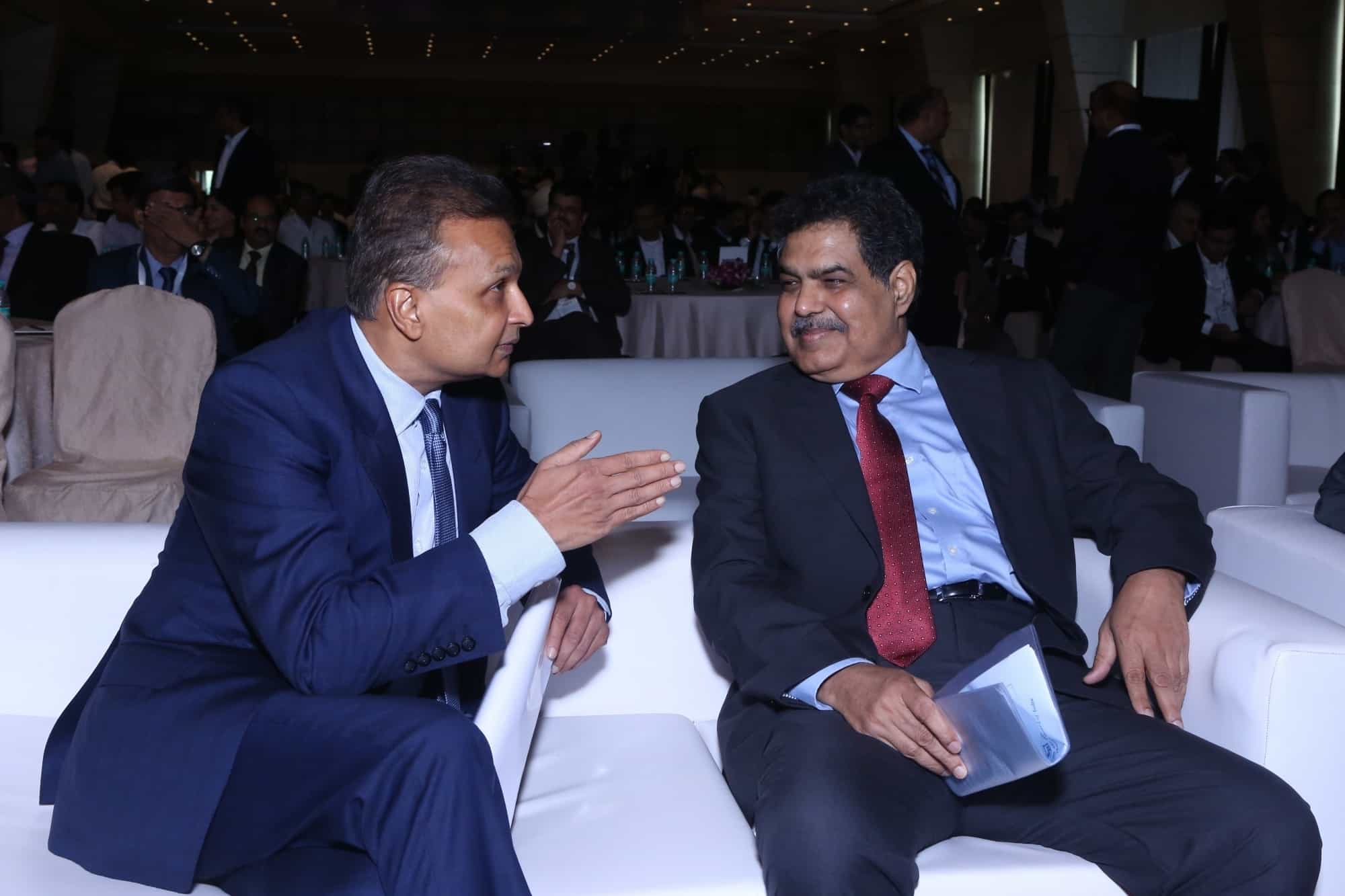 Ambani with SEBI Chairman Ajay Tyagi 