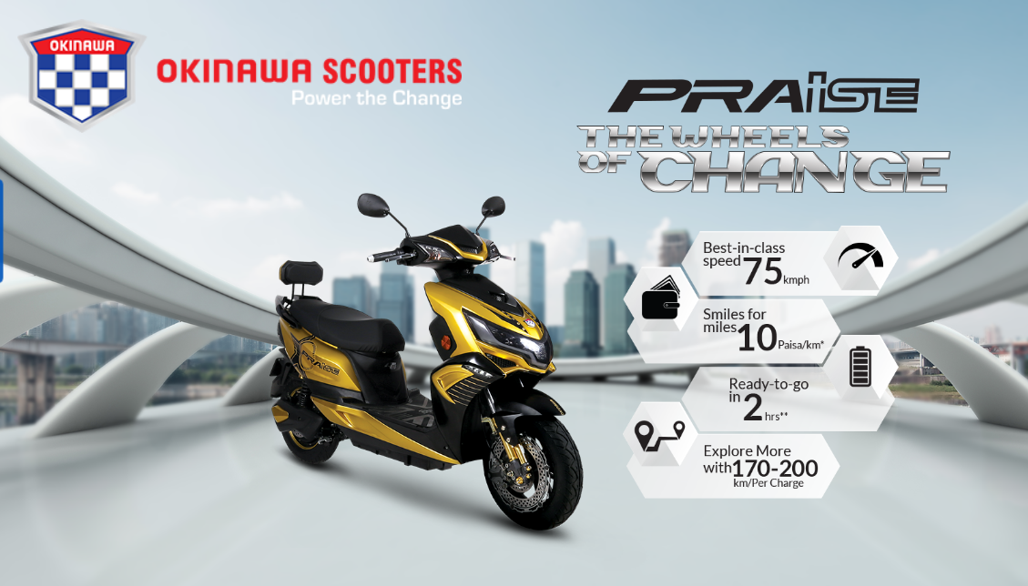 Okinawa launches e-scooter 'Praise' in India at Rs 59,899