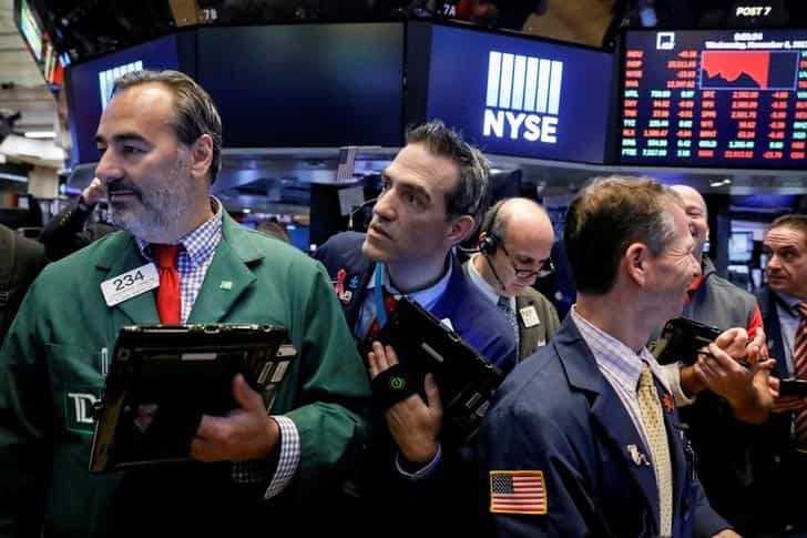 Global stocks records tumble, oil at highest since 2015