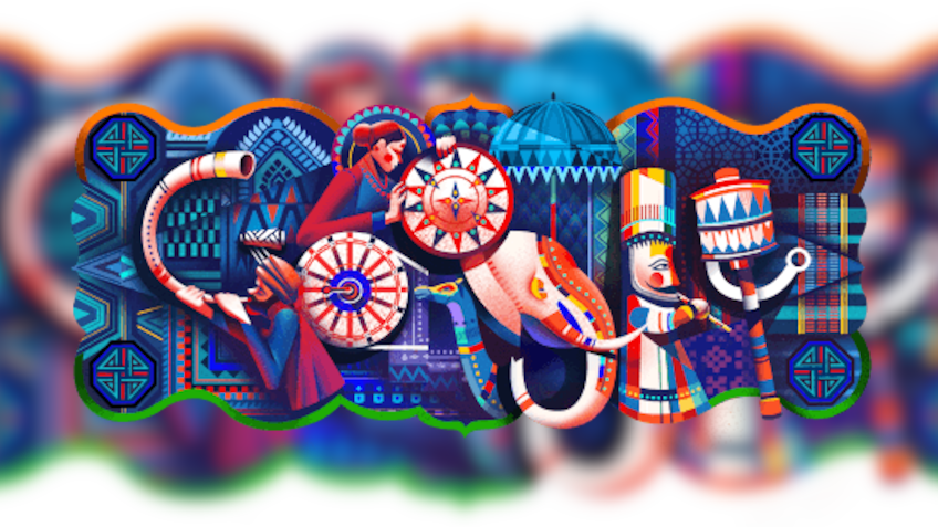 Google on Friday dedicated its doodle to mark 69th year of India's Republic Day. 