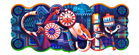 Google on Friday dedicated its doodle to mark 69th year of India's Republic Day.