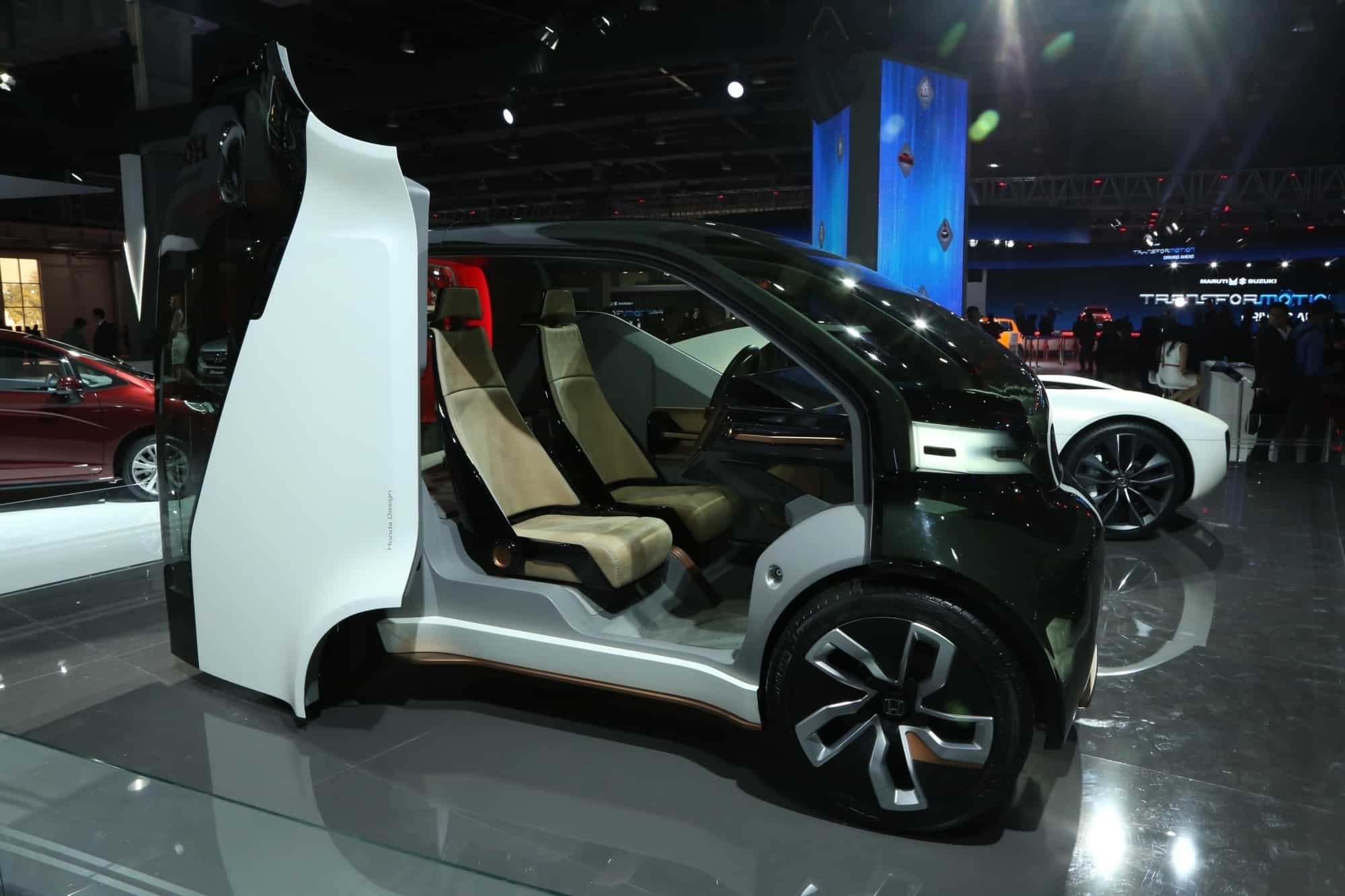 A electric concept car at the Auto Expo 2018 in New Delhi. IANS 