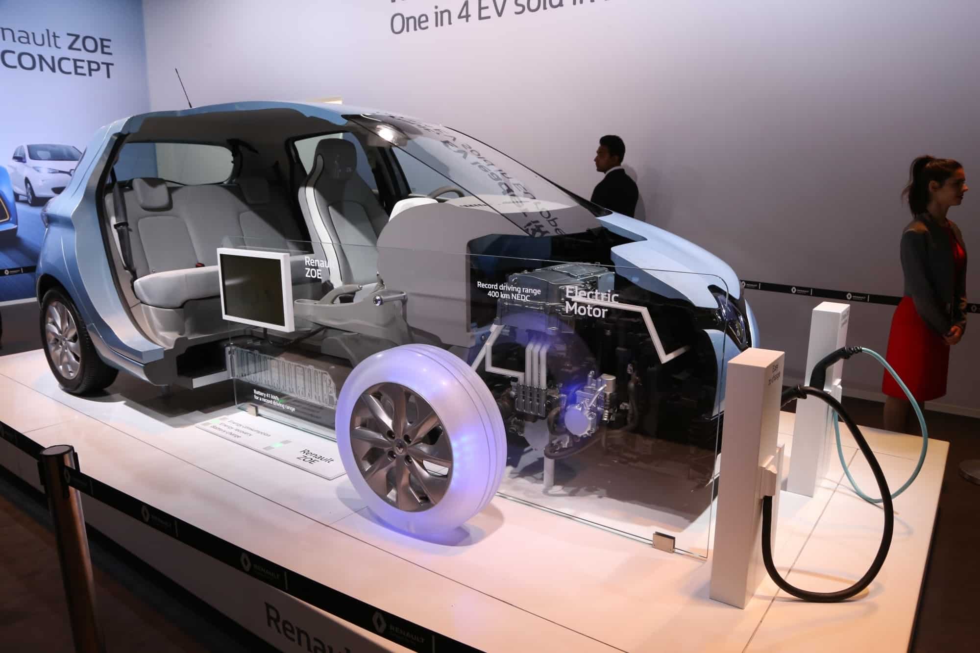 A electric concept car at the Auto Expo 2018 in New Delhi on Feb 7, 2018. IANS