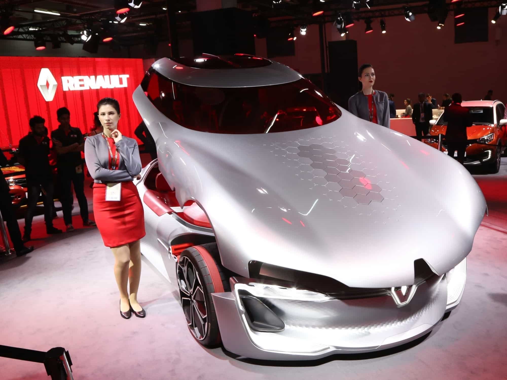 Another view of Renault's electric sports car Trezor. IANS 