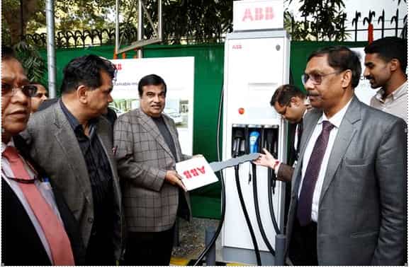 ABB installs electric vehicle fast charger station at NITI Aayog  