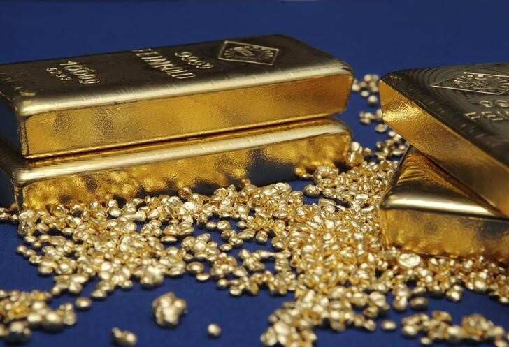 Gold hits one-week low on strong dollar; Fed minutes awaited