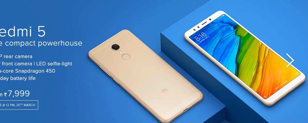 Xiaomi Redmi 5 priced at Rs 7,999 launched; check Mi.com, Amazon for ...