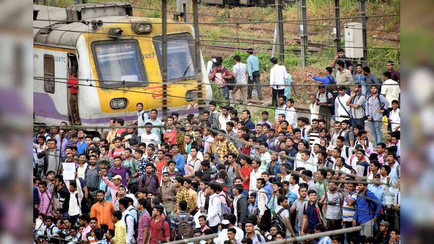 Mumbai central Railways protest: Railway recruitment 2018 row sparks strike; Indian Railways targetted, local trains blocked