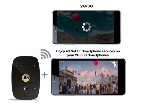 jiofi jio mobile phone black