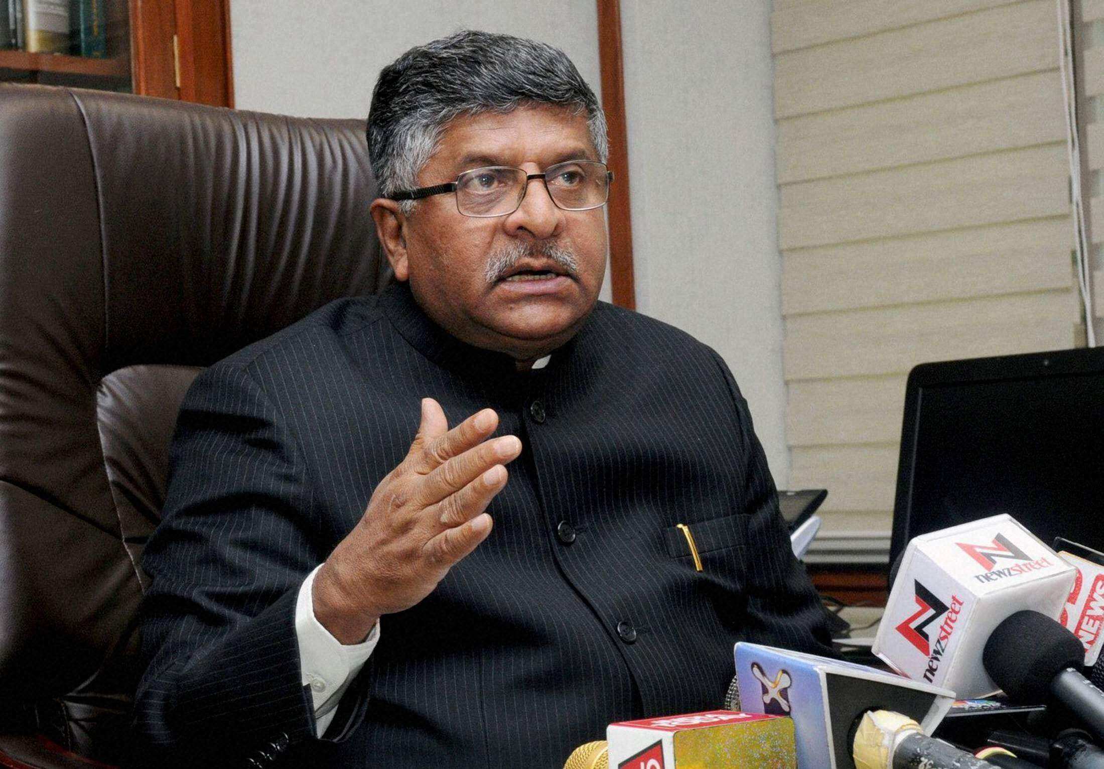 After firing fusillade, RS Prasad says Facebook is welcome, but no compromise on data security