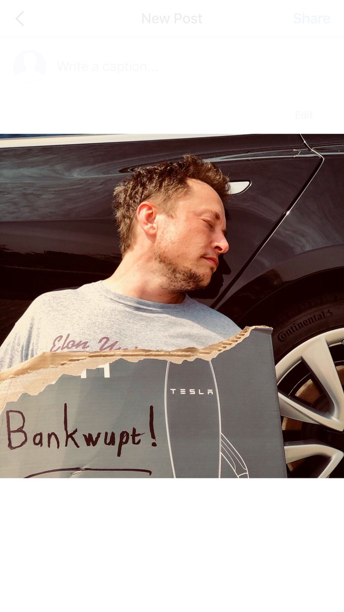 Tesla goes bankrupt, CEO Elon Musk tweets on April Fool''s Day