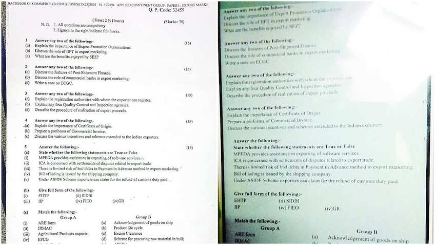TYBCom exam paper leaked on WhatsApp; fake tweet adds to problems for students