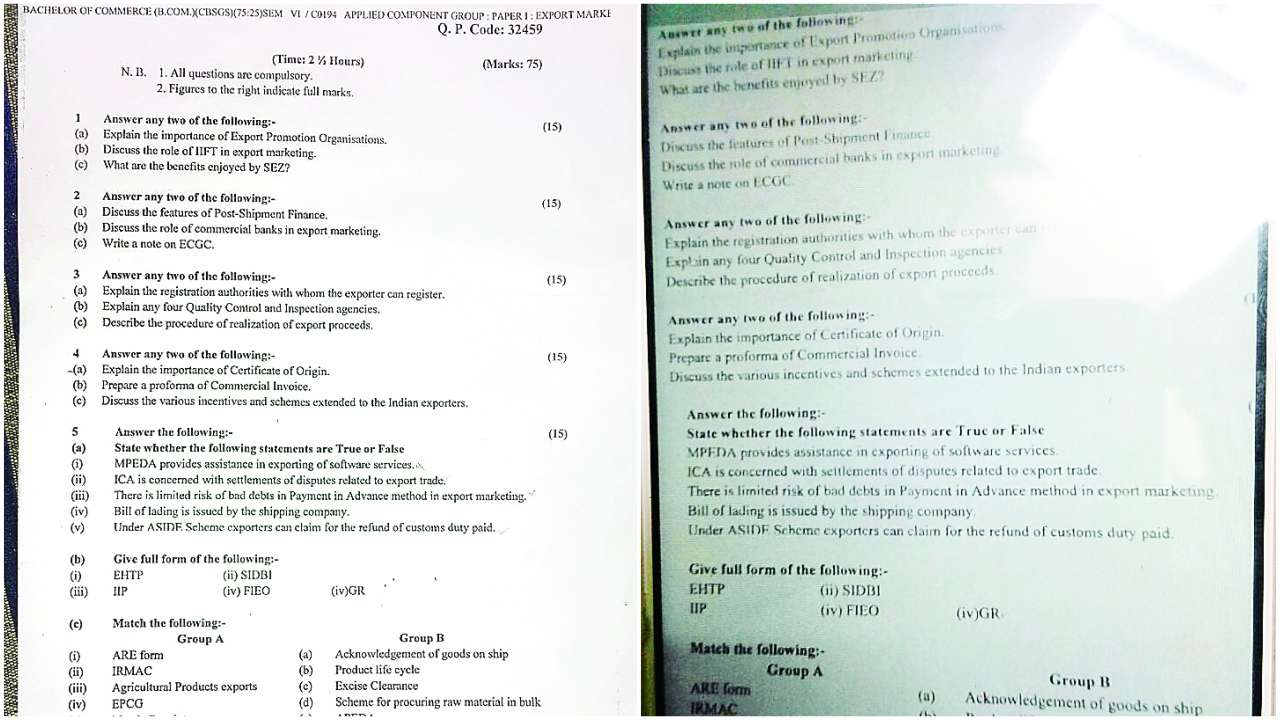 TYBCom exam paper leaked on WhatsApp; fake tweet adds to problems for students