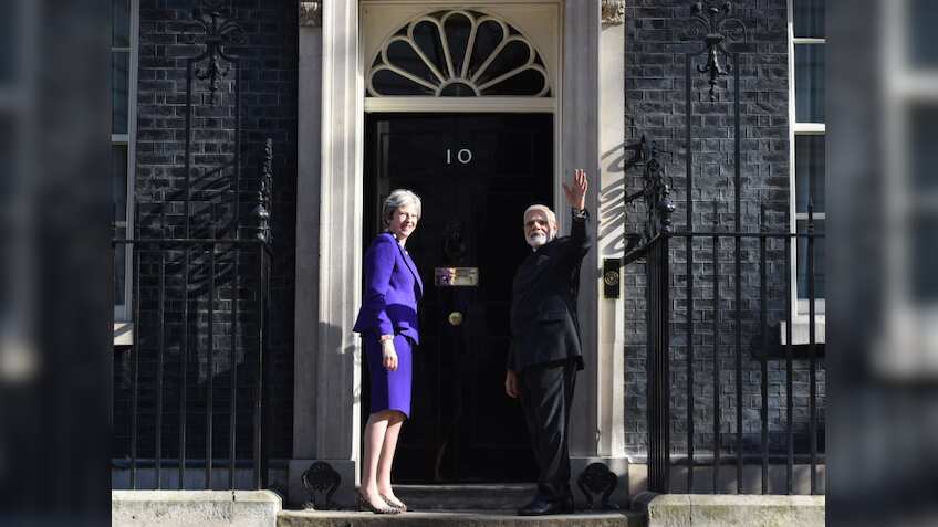 In Tata Motors Range Rover, PM Narendra Modi arrives for meet with UK PM May 