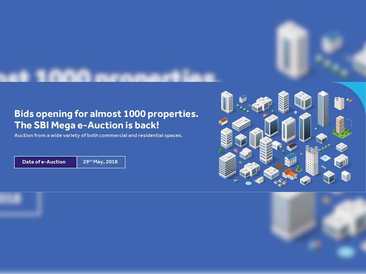 SBI mega auction of properties: 1000 on offer,