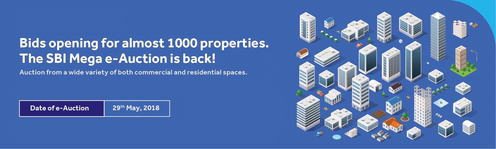 SBI mega auction of properties: 1000 on offer,