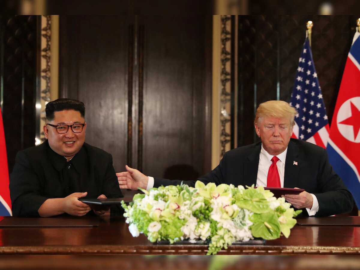 President Trump offers to end Korea war games