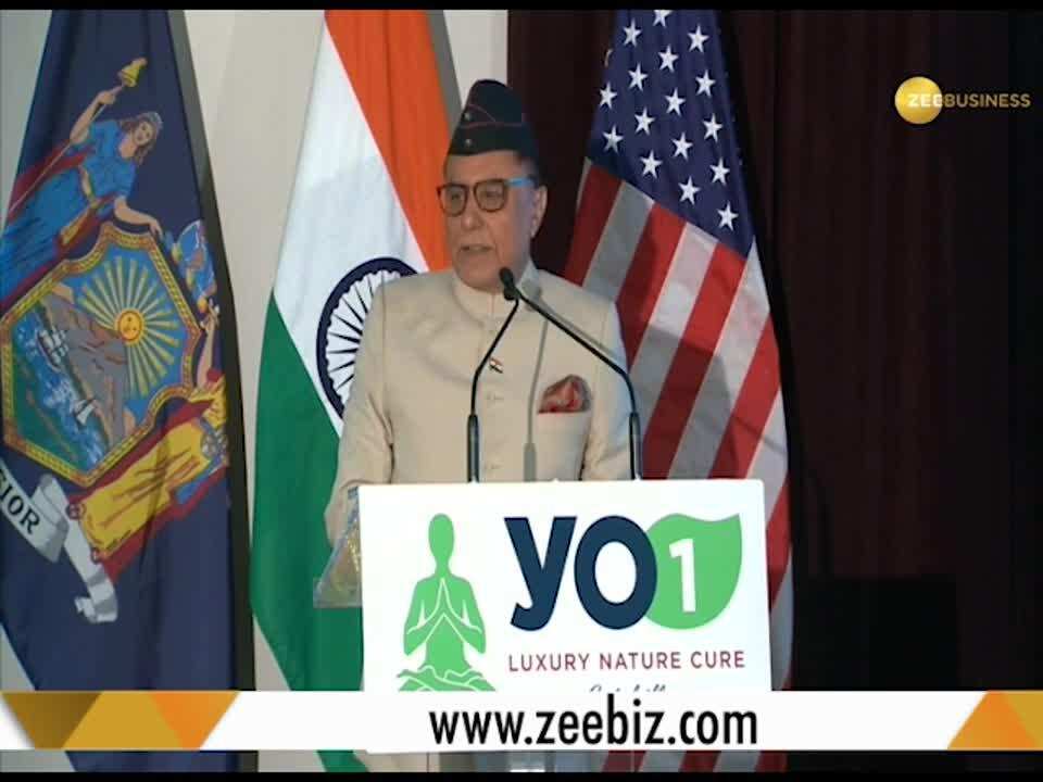 Essel Group Chairman Subhash Chandra addresses at the inauguration