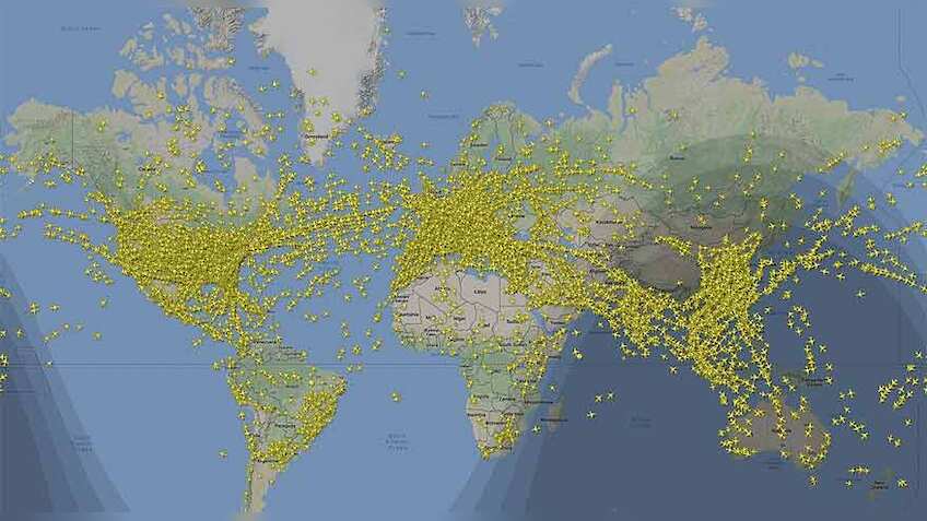 Aviation history! Busiest air traffic day ever! Check captivating clip of planes in the sky
