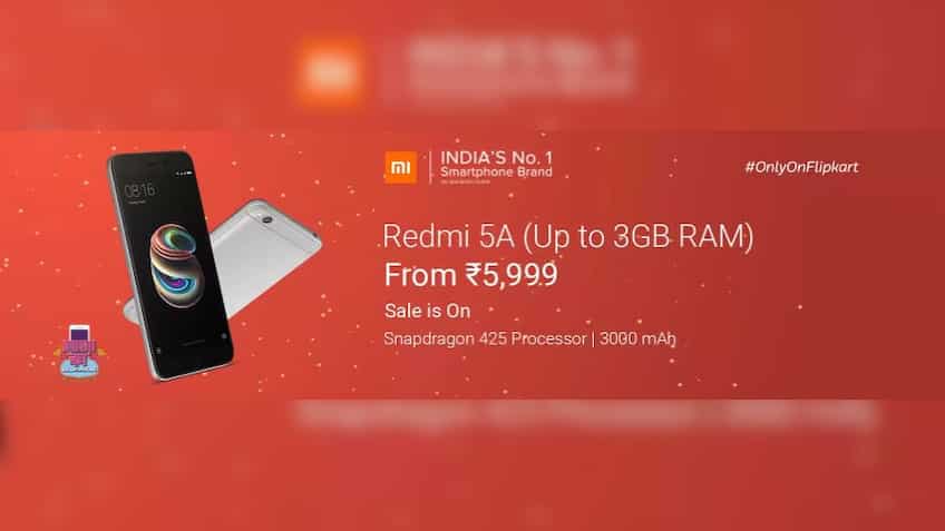 Xiaomi Redmi 5A now on sale on Flipkart; Popular phone available priced at just Rs 5,999  