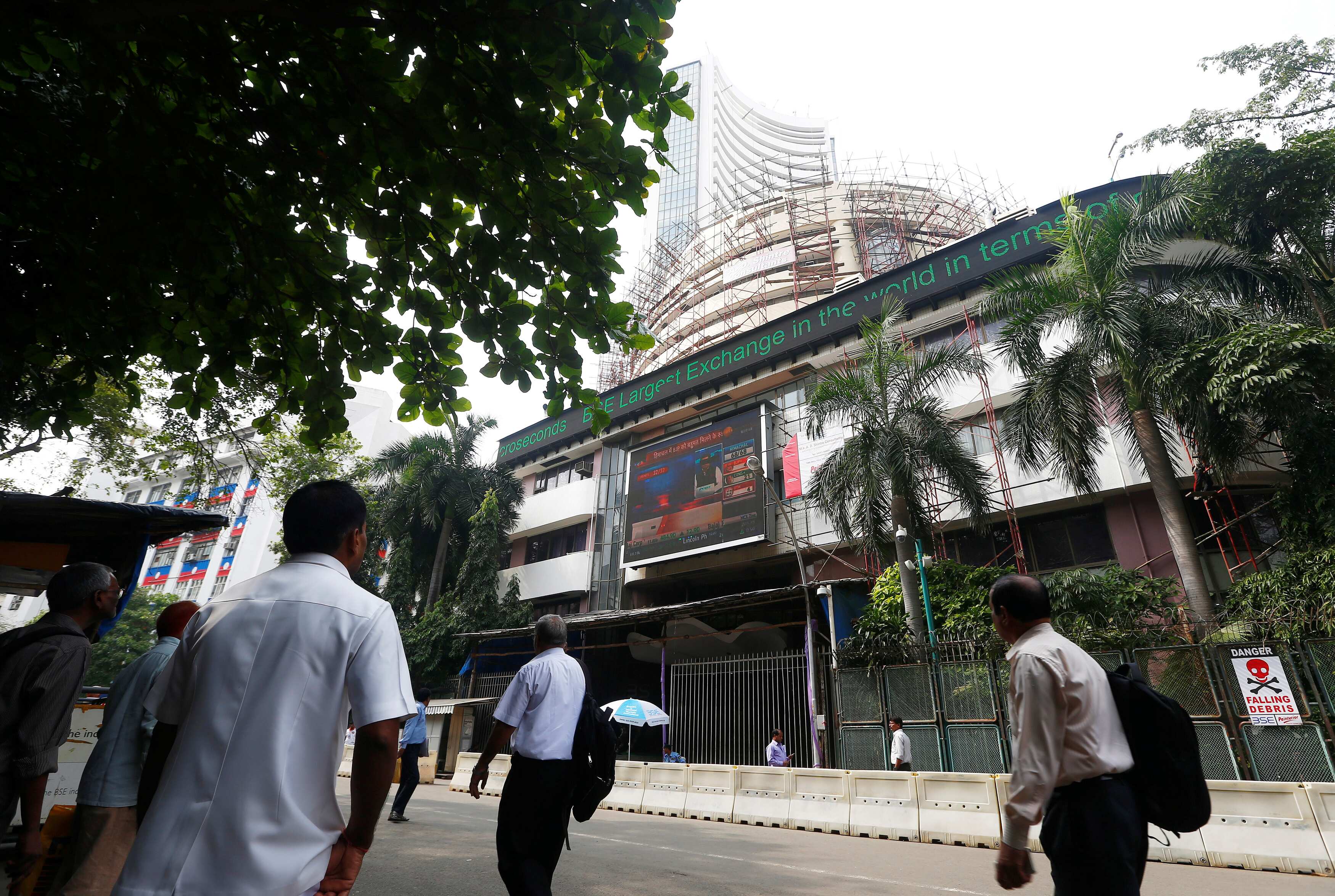 Sensex closes 45 points down at 38,645.07; Rupee woes continue