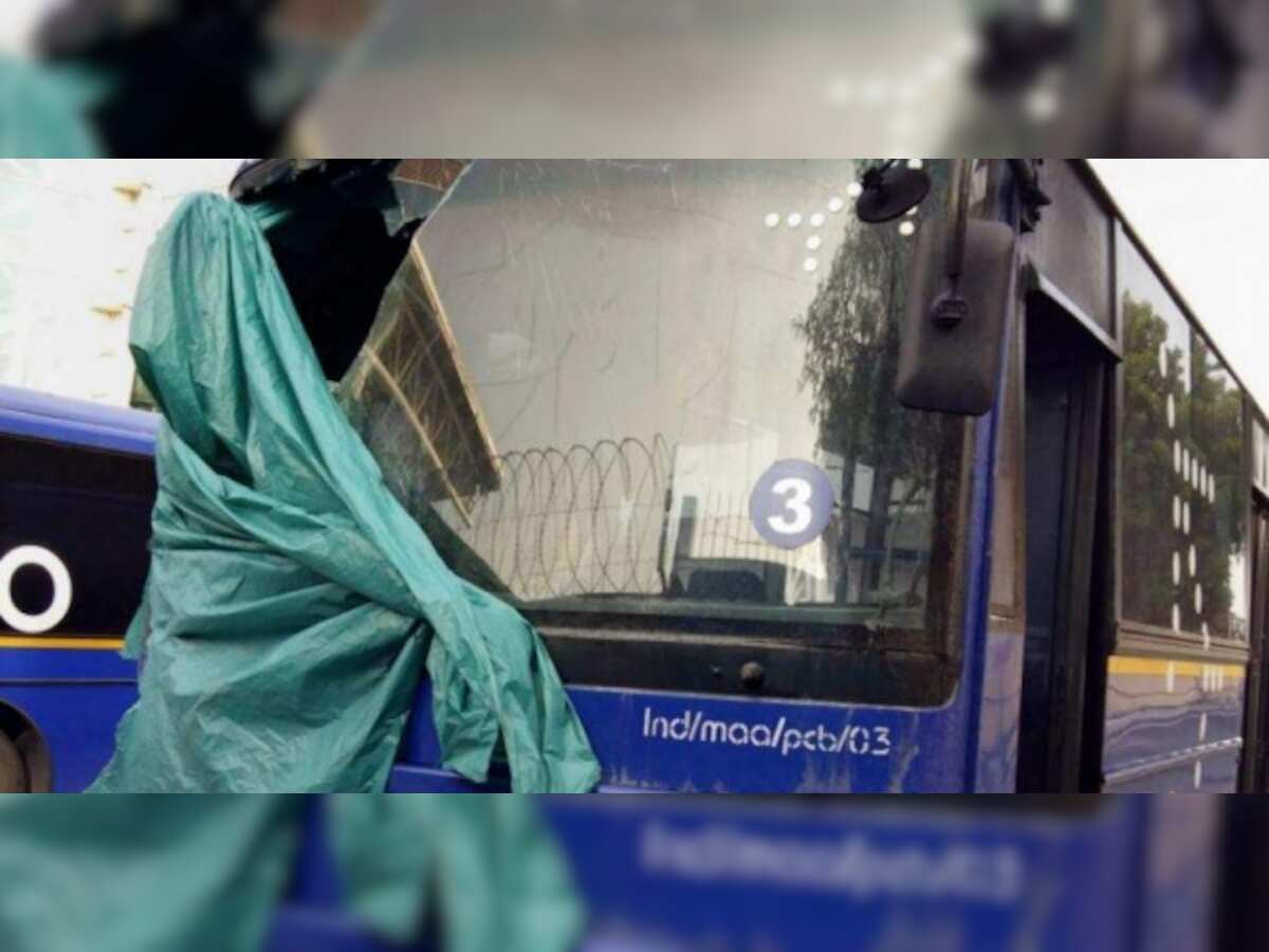 Indigo airlines bus catches fire, passengers rescued