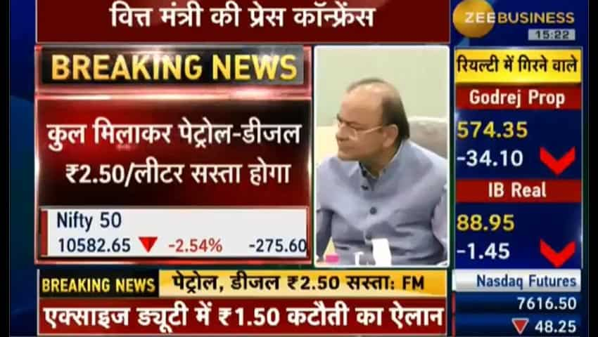 Rs 10,500 crore impact on revenue: Arun Jaitley