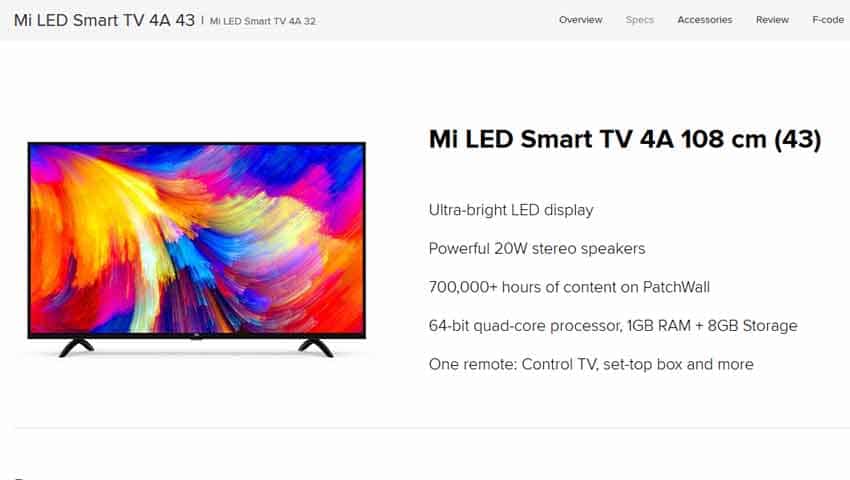 Mi LED Smart TV for Rs 21,999