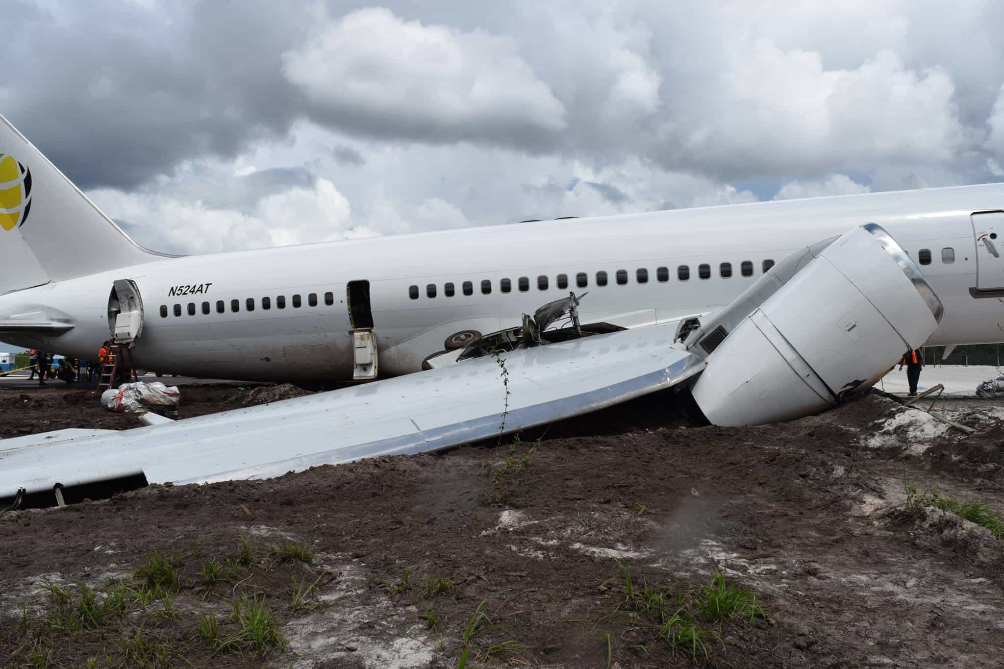 Aviation disaster Shocking photos show crash of Fly Jamaica Boeing 757