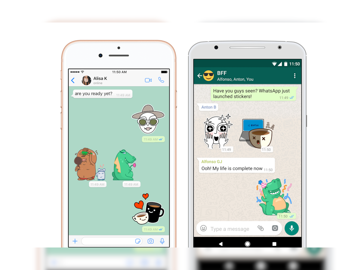 Get Whatsapp stickers for Jio phone, iPhone, Android;