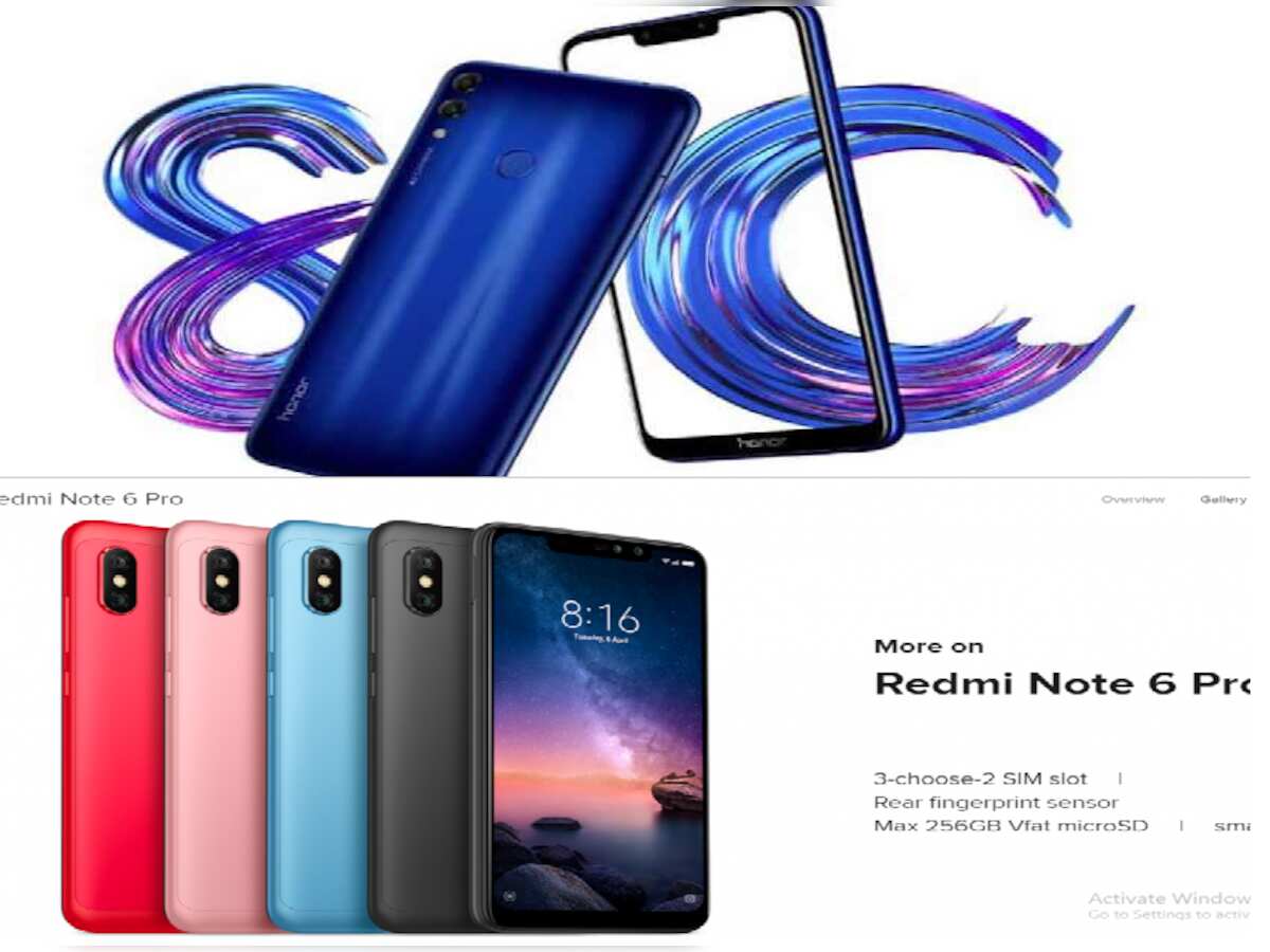 Honor 8C vs Redmi Note 6 Pro: Know
