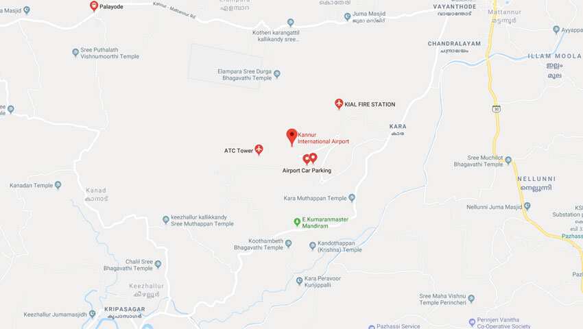 Kannur Airport Map