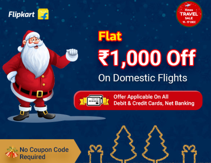 Get ready to fly! Flipkart is offering huge discounts on domestic, international flights, hotel booking, bus ticket
