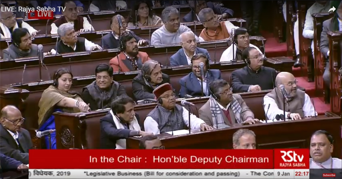 Parliament approves 10 pct reservation for poor in general category