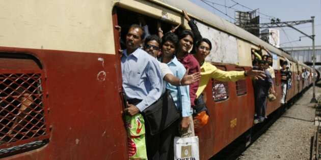 This has been done to warn Mumbai local train passengers about not to board trains on the verge of departing