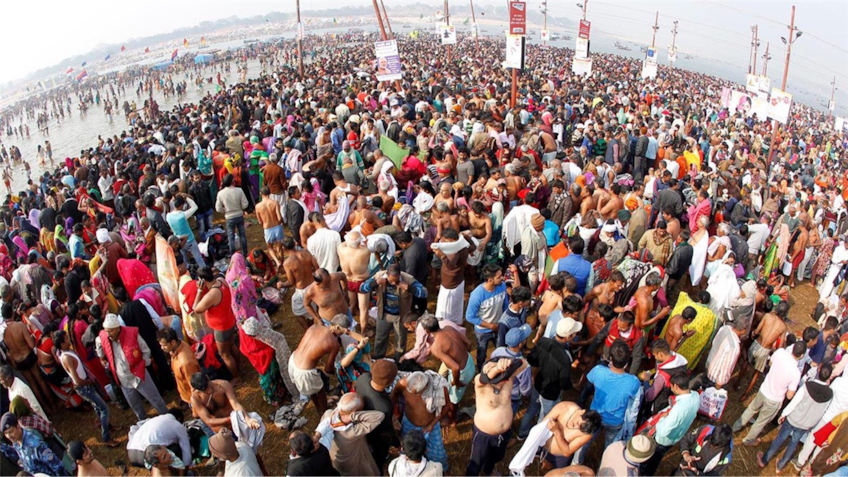 Kumbh Mela: Thousands of devotees take holy dip on Makar Sankranti