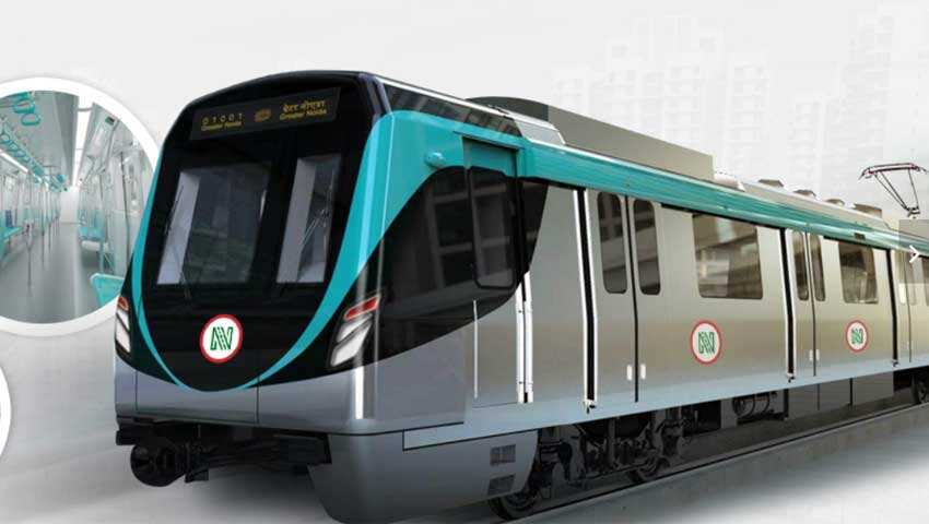 Noida-Greater Noida Aqua Line Metro rake