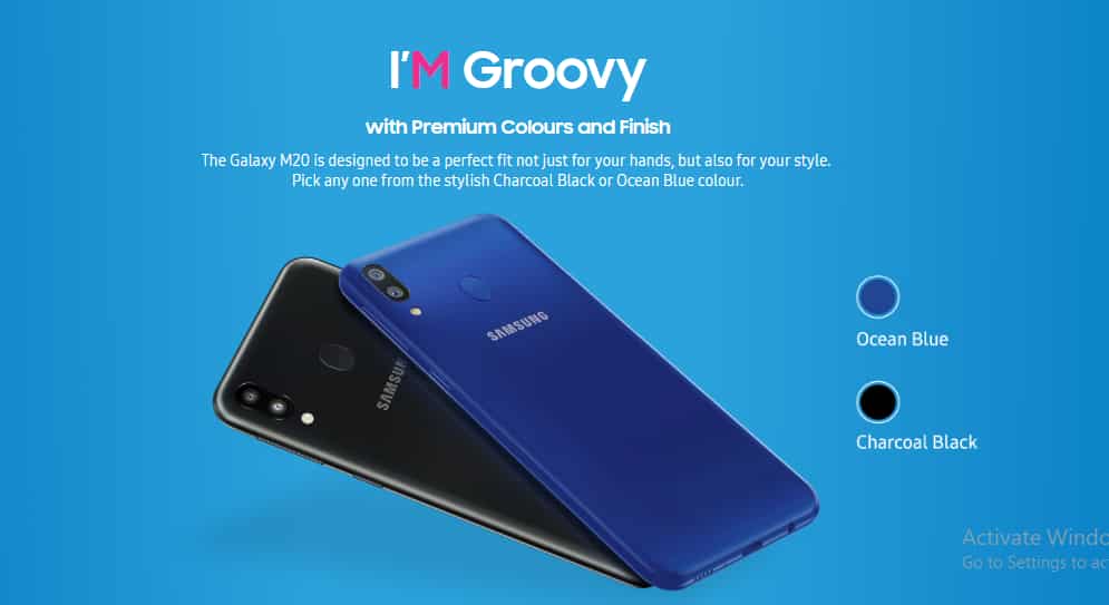 Samsung Galaxy M20 Colours 