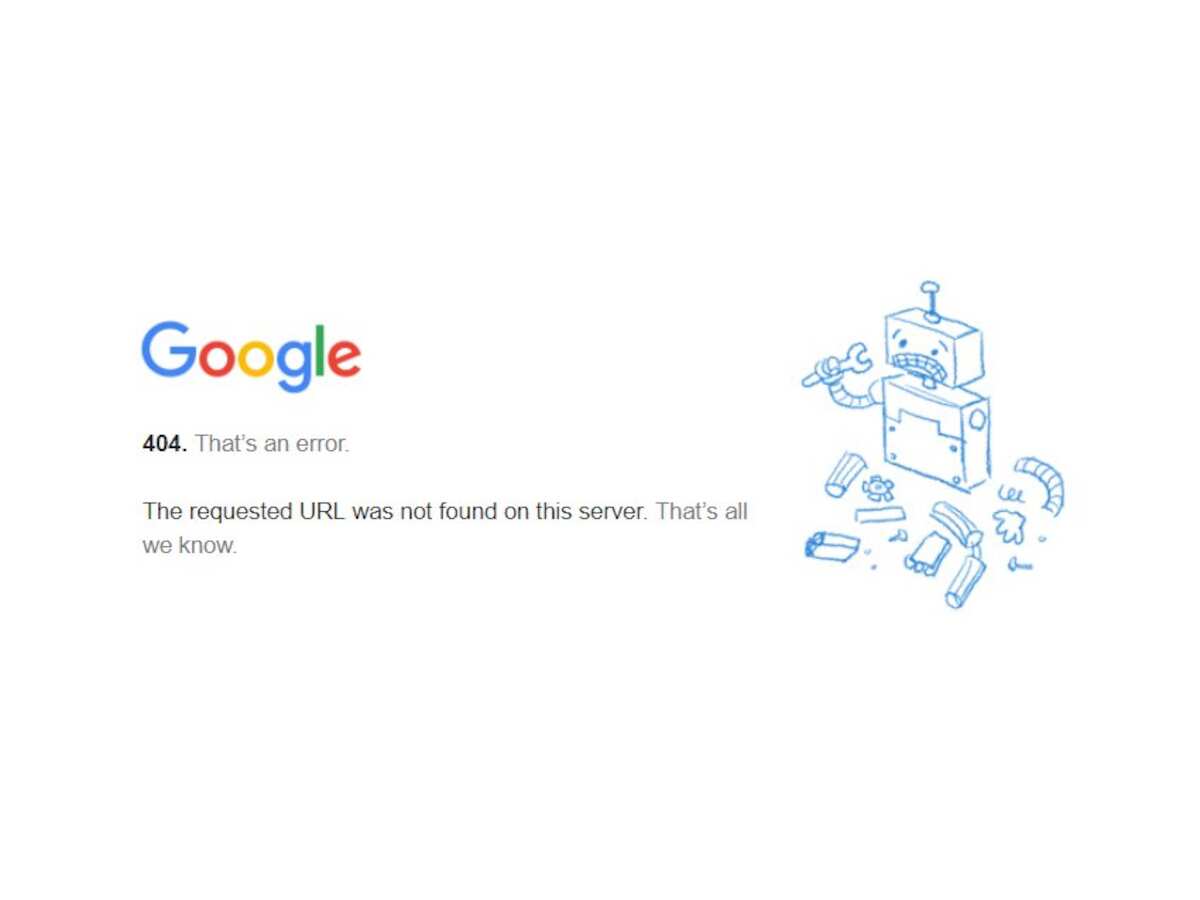 Gmail on incognito mode crashes, throws 404 error,
