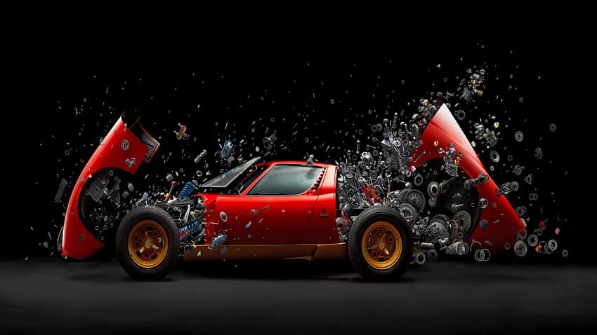 Exploding Lamborghini  Miura SV: Meet the creator - Fabian Oefner