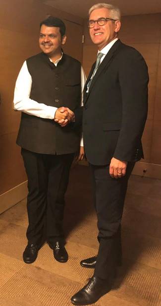 ABB CEO meets Maharashtra CM Devendra Fadnavis, discusses