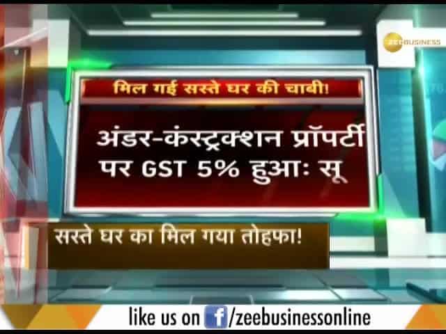 GST rates slashed for under-construction flats, affordable housing