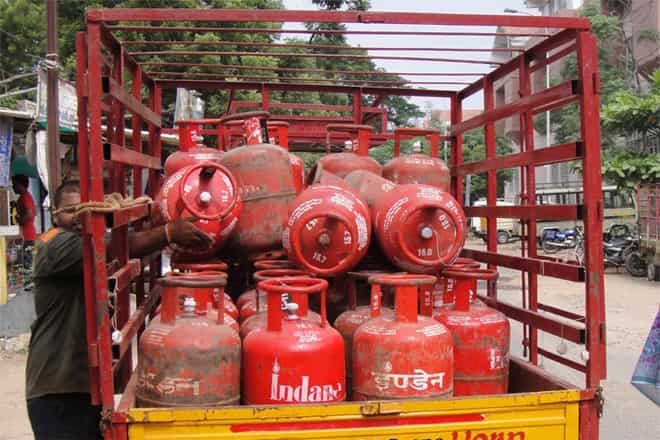 LPG gas price for subsidised cylinder
