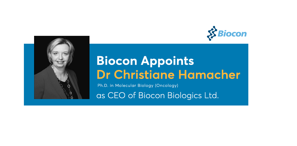 Christiane Hamachar becomes new CEO of Biocon Biologicals