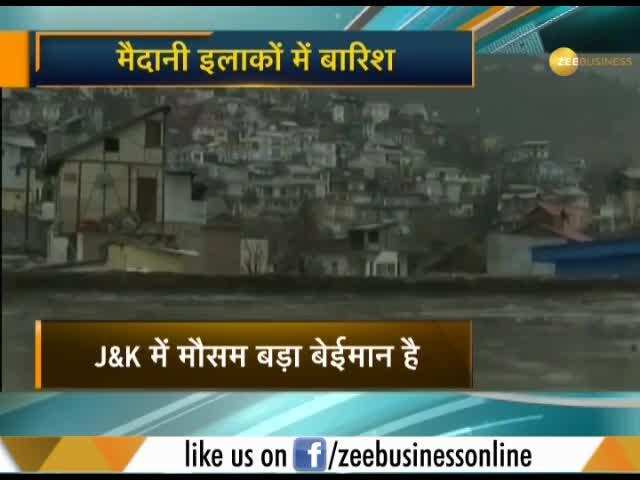 Jammu and Kashmir today received rainfall and fresh snowfall